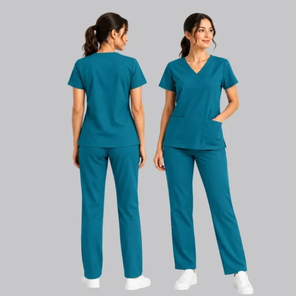 100 cotton scrubs women