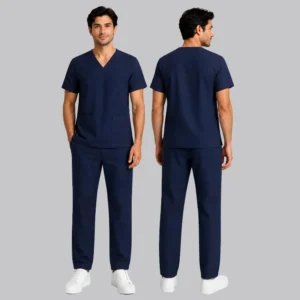 navy blue men linen scurbs