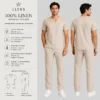 linen scrubs men