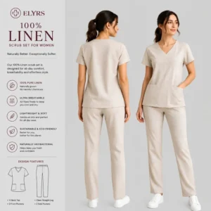 Linen Scrubs for Women