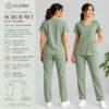 polyester spandex scrubs
