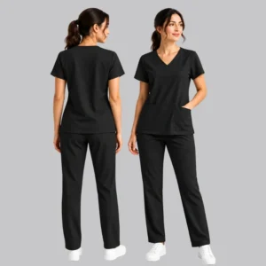 polyester and spandex scrubs