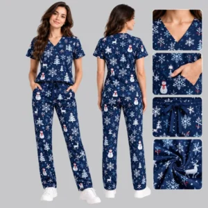 ❄️ Snowflakes & Winter Motifs Scrubs | Men & Women