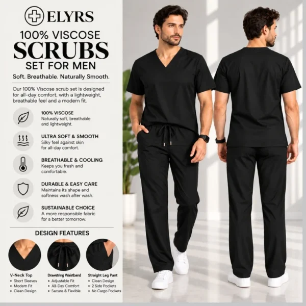 viscose scrubs men