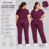 plus size stretch scrubs sets​