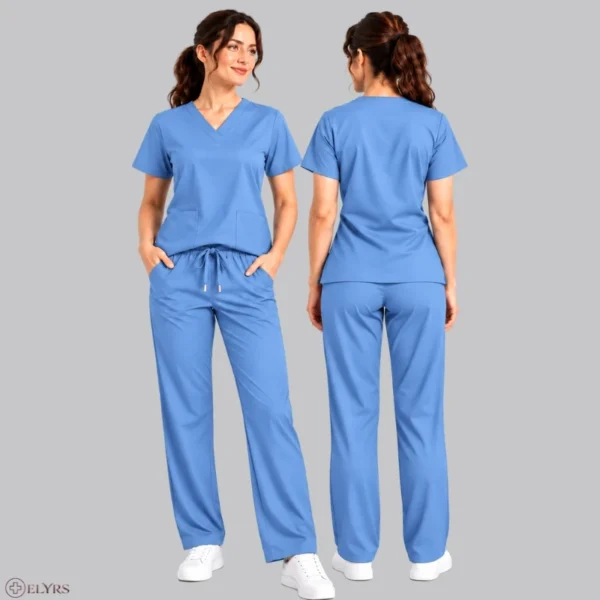 Spandex blend scrubs for women